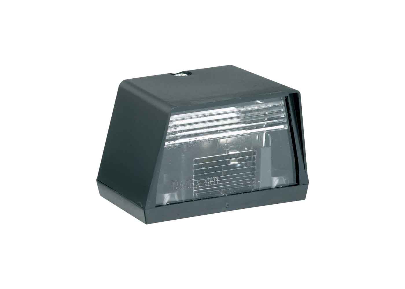 RCT785 small black number plate lamp